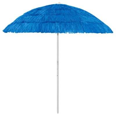 vidaXL Parasol de plage Hawaii Bleu 240 cm - 314695 - 8720286149508