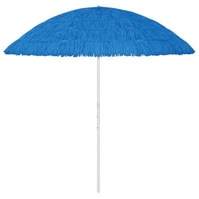 vidaXL Parasol de plage Hawaii Bleu 300 cm - 314696 - 8720286149515