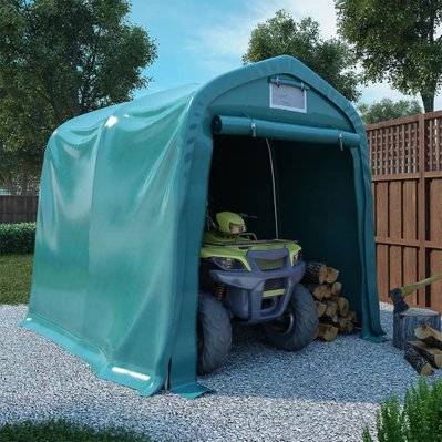 vidaXL Tente de garage PVC 1,6x2,4 m Vert - 3056430 - 8720286083499
