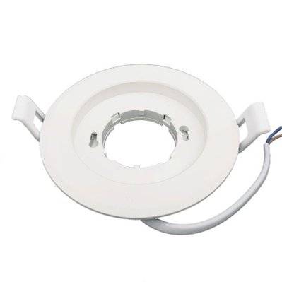 Support Spot Encastrable GX53 LED Rond BLANC - SILAMP - 132-GX53-WH - 7426924084217