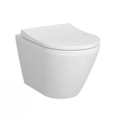 Vitra  Integra WC sans bride + Abattant avec frein de chute en Duroplast (7041-003-6285) - 8683124011057 - 8683124011057