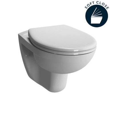 Vitra  Normus WC suspendu + Abattant avec frein de chute, Blanc (6855-003-6290) - 8683124032069 - 8683124032069
