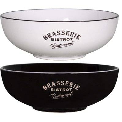 Saladiers en grès Brasserie bistrot (Lot de 2) - 55081 - 3701345004797