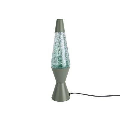 Lampe à poser pailletées Glitter - H. 37 cm - Vert - 160582 - 8714302698248