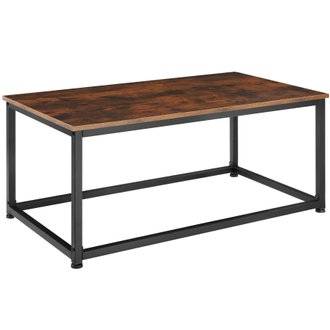 Tectake  Table d’appoint Lynch 100x55x45,5cm - bois foncé industriel