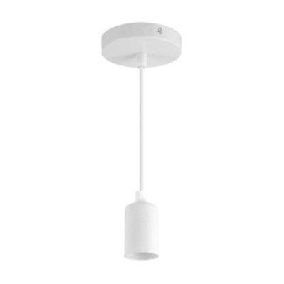 Suspension Ampoule E27 100cm Blanc - SILAMP - UNO-03810-E27 - 3701582322975