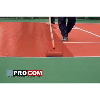Peinture tennis, peinture terrain de sport, rénovation et protection de terrain sportif PROCOM 10 litres - 171_1485 - 3700070120239