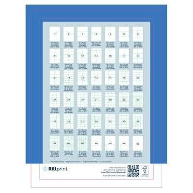 rillprint Étiquettes autocollantes 105x37 mm 1000 feuilles Blanc - 441034 - 8712794889175