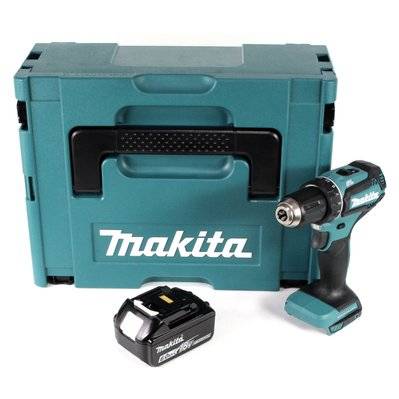 Makita DDF 485 G1J 18 V Li-Ion Perceuse visseuse sans fil Brushless 13 mm + Coffret MakPac + 1 x Batterie 6,0 Ah - sans Chargeur - 15208 - 4250559955405