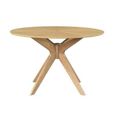 Table à manger design ronde chêne D120 cm DIELLI - L120xP120xH75 - 50660 - 3662275134100
