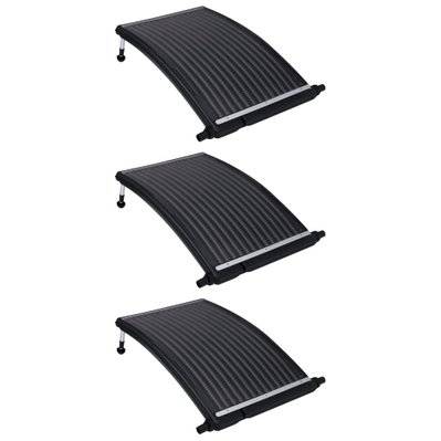 vidaXL Panneaux de chauffage solaire de piscine courbés 3 pcs 110x65cm - 3095463 - 8720286848043