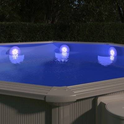 vidaXL Lampe LED flottante submersible de piscine avec télécommande - 92296 - 8719883856636