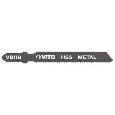 Lames métal pour Scie sauteuse Longueur 77mm VITO Coupe 1 à 3mm Emboîtement Bosch VB118. - 411 - 3760120105531