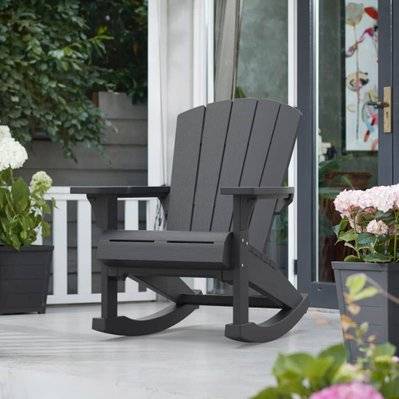 Keter Chaise à bascule Adirondack Troy Graphite - 441310 - 7290112635693