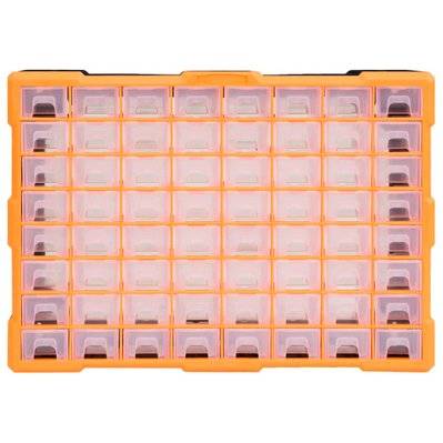 vidaXL Organisateur multi-tiroirs avec 64 tiroirs 52x16x37,5 cm - 147579 - 8720286058732