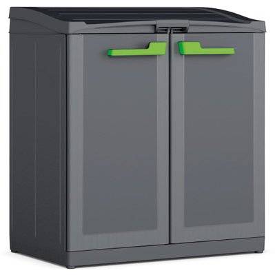 Keter Armoire de recyclage Moby Compact Recycling System Gris graphite - 434772 - 8013183086442