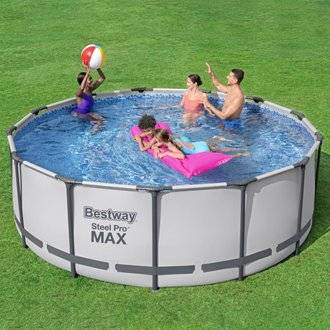 Bestway Ensemble de piscine ronde Steel Pro MAX 396x122 cm