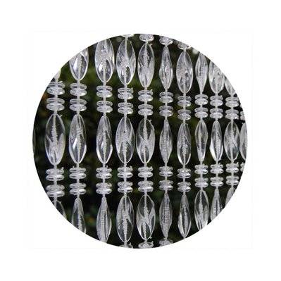 Rideau de porte  en perles transparentes Elba 90 x 210 cm - 53406 - 8720254114576