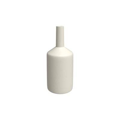 Vase blanc Azeline en terre cuite H47cm - 10284 - 3701324549929