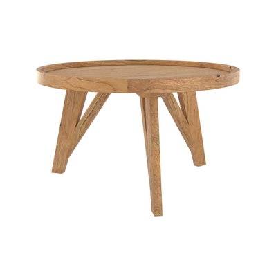 Table basse Suri D70 cm en bois de teck recyclé - 10408 - 3701324550147