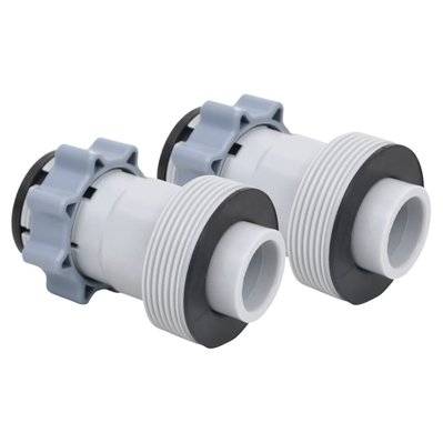 vidaXL Adaptateurs de tuyaux de piscine Type B 2 pcs - 92805 - 8720286167212