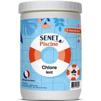 Galets chlore lent " Senet Piscine " -5 kg
