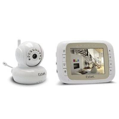Kit de vidéosurveillance sans fil moniteur + caméra  portée 200 son bidirectionnel 2 heures autonomie - Extel - 082505 - - 082505 - 3345110825059