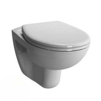 Grohe Pack WC Bâti Autoportant Rapid SL + WC sans bride Vitra Normus + Abattant softclose + Plaque chrome - 0734077008347 - 0734077008347