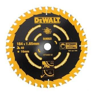 Lame de scie circulaire DEWALT DT10303-QZ 184/16 mm 40 Dents
