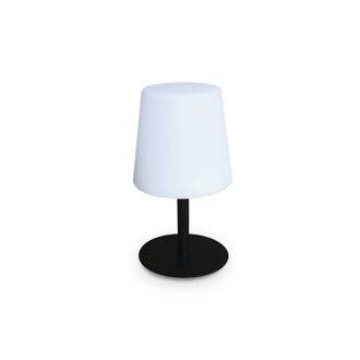 LAMPADA S COLOR - Lampe de table LED de 28cm noire - Lampe de table décorative lumineuse. Ø 16cm
