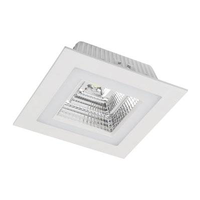 Spot LED Encastré Carré à double allumage 7W + 3W 4000K  Blanc - 111024 - 8426107963864