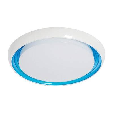 Plafonnier LED 18W Blanc / Bleu Réglable en couleur / intensité avec télécommande incluse - 112174 - 8426107112149