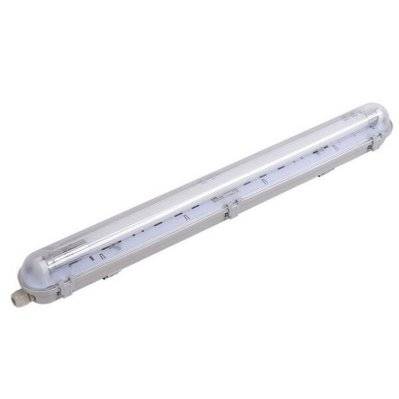Kit de Réglette LED étanche + Tube Néon LED 60cm T8 9W - Blanc Froid 6000K - 8000K - SILAMP - TUBO-6731-9W_WH - 3701582323767