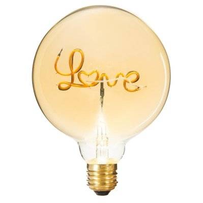 Ampoule LED E27 Filament 2W Globe "Love" - SILAMP - JA-AMP-161435A - 3701582326355