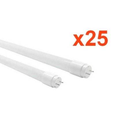 Tube Néon LED T8 120cm 12W Haut Rendement Garantie 5 ans (Pack de 25) - Blanc Chaud 2300K - 3500K - SILAMP - P-T8SL-5546-12W_WW - 3701582324443