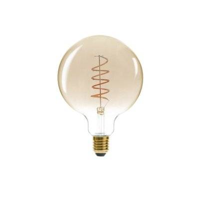 Ampoule LED E27 Filament Torsadé 4W Globe Ambré - SILAMP - JA-AMP-161370A - 3701582326331