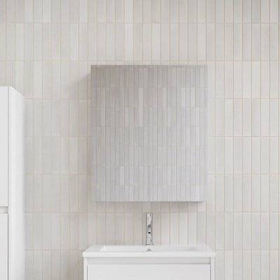 Armoire de toilette bloc-miroir FORTINA largeur 60 cm blanc - KT-600-MIR-WHI - 3760341611910