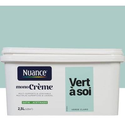 Peinture intérieure MonoCrème - Vert à soi - Satin - 2,5L - 3505391057666 - 3505391057666