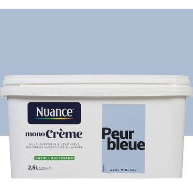 Peinture intérieure MonoCrème - Peur bleue - Satin - 2,5L - 3505391057444 - 3505391057444