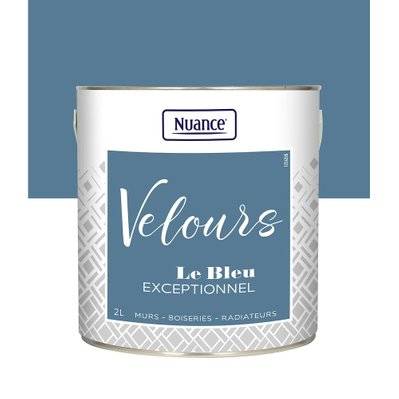 Peinture intérieure  Velours - Bleu exceptionnel - Multi-support - 2L - 3505391084815 - 3505391084815
