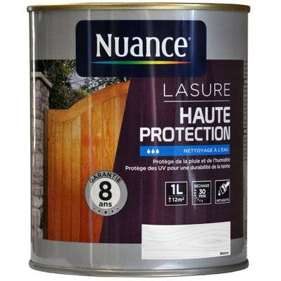 Lasure Haute protection - Blanc - 1L - 3505390986356 - 3505390986356