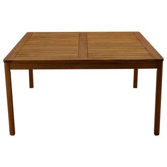 Table de jardin carrée bois massif L140 cm AKIS