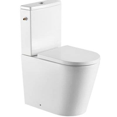 Swiss Aqua Technologies Brevis WC à poser sans bride + abattant softclose (SATBRE031RREXVP) - 8592127097923 - 8592127097923