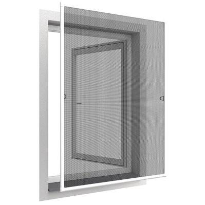 Moustiquaire cadre aluminium sans perçage 120 x 140 cm Basic - 55669 - 4052329003923