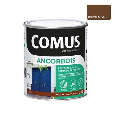 ANCORBOIS bleu azur ral 8007 1L - Peinture de protection et de décoration microporeuse 2 en 1  bois - A017024 - 3539760383971