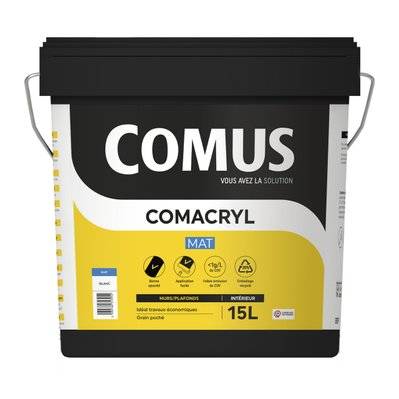 COMACRYL MAT 15L - Peinture de finition mat - COMUS - A017325 - 3539760385470