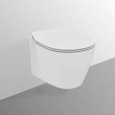 IDEAL STANDARD WC suspendu compact Connect space avec abattant - E121901 - 5017830482222