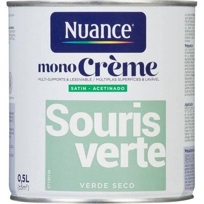 Peinture intérieure MonoCrème - Souris verte - Satin - 0,5L - 3505391056645 - 3505391056645