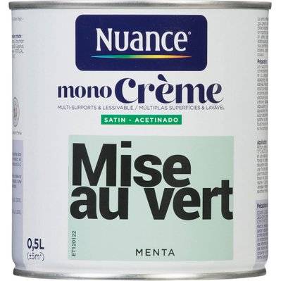 Peinture intérieure MonoCrème - Mise au vert - Satin - 0,5L - 3505391056621 - 3505391056621