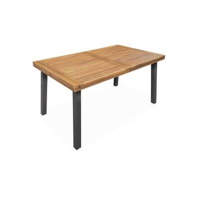 Table intérieur / extérieur Santana en bois et métal 6 places. 150cm - 3760350659804 - 3760350659804